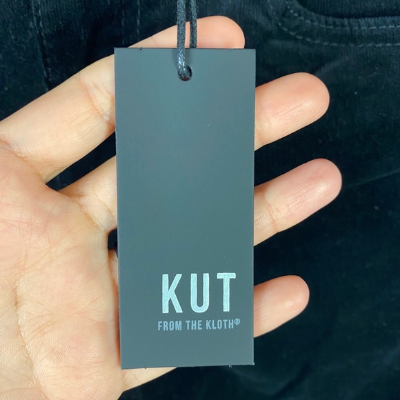 KUT FROM THE KLOTH Diana Stretch Corduroy Skinny Pants In Black Jm Size 2 - Picture 9 of 10